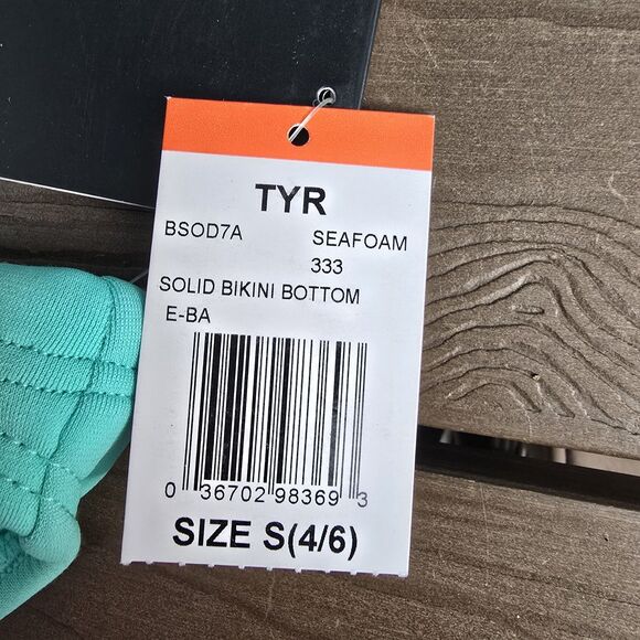 TYR Womens Durafast Floral Malibu Tieback Top & Seafoam Bikini Sz S New - Picture 3 of 3